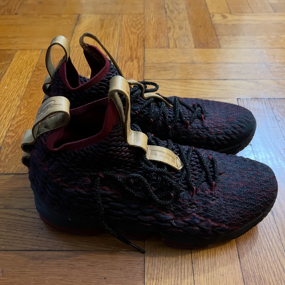 Men's Black and Gold Sneakers
